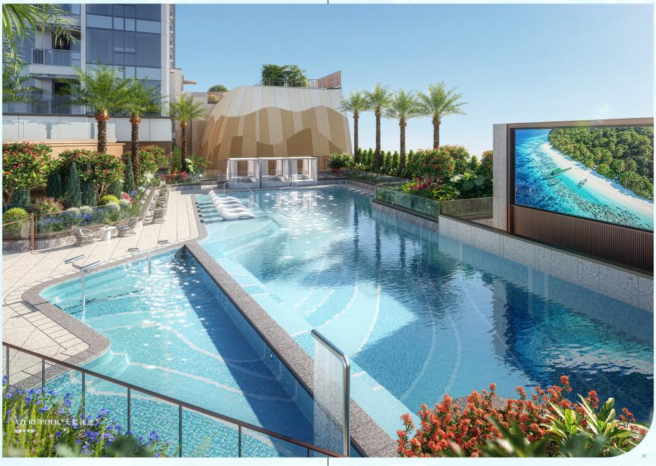 AZURE POOL戶外園林泳池示意圖